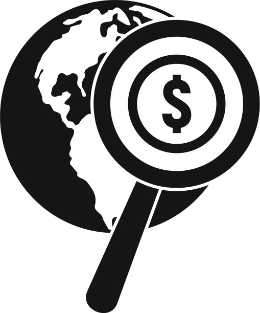 搜索全球金钱图标简单风格图片下载