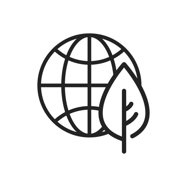 生态网络图标在线条风格的电动汽车图片下载