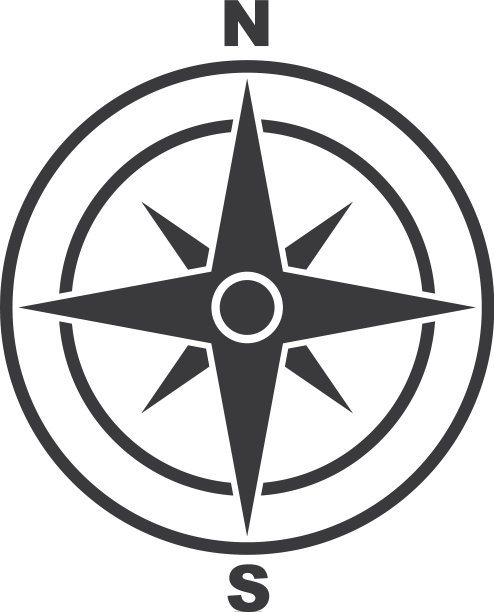 指南针标志模板图标图片下载