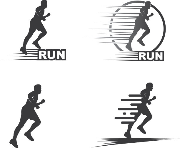跑步人图标设计图片下载