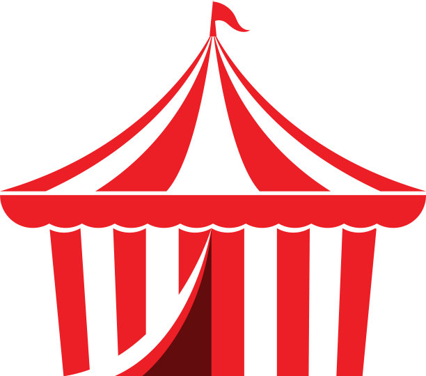 马戏团帐篷标志模板图片下载