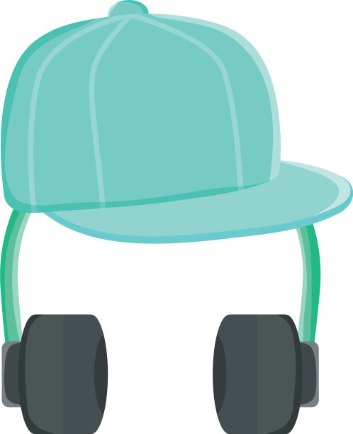 运动帽青年配件与耳机图片下载