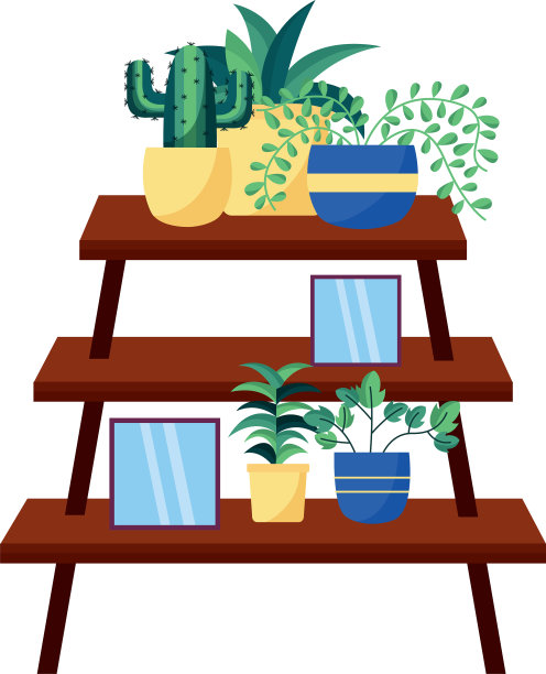植物和家具设计图片下载