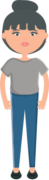 可爱的女人街头风格的性格图片下载