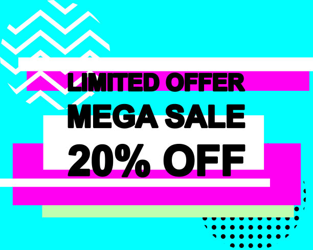 有限量供应的广告横幅或海报图片下载