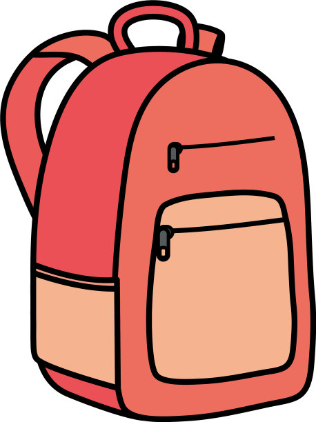 书包教育供应孤立图标图片下载