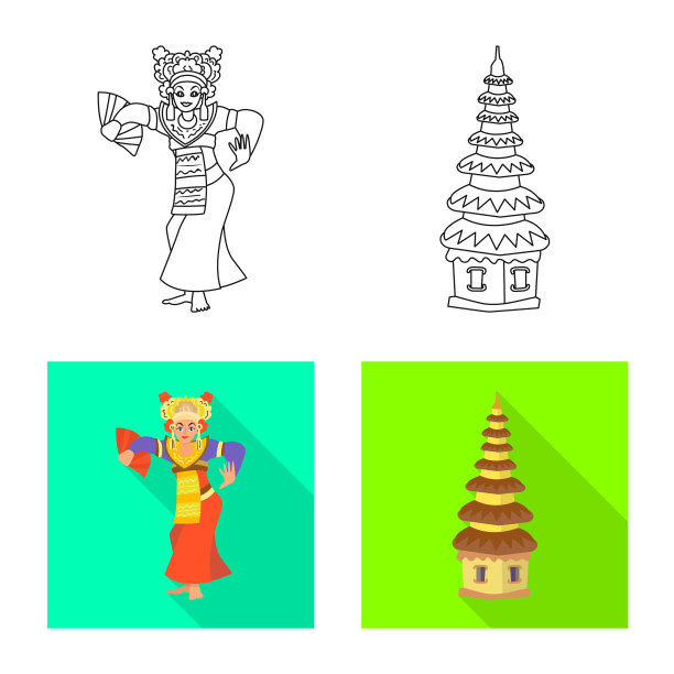 孤立对象和旅行符号集图片下载