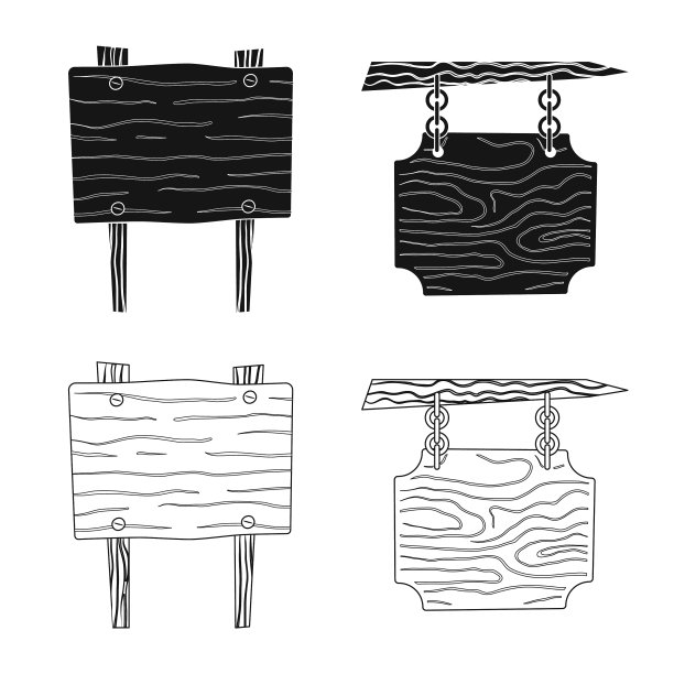 原始和森林标志集图片下载