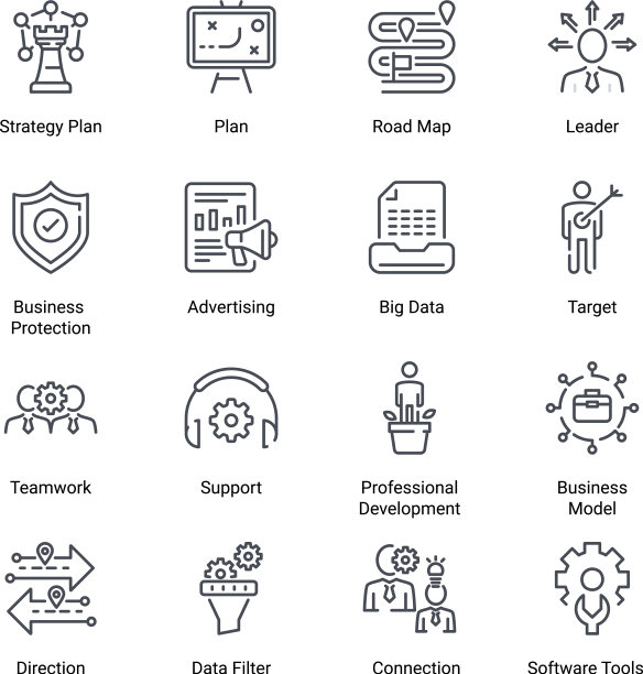 业务策略线图标图片下载