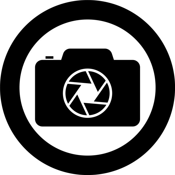 相机的焦点镜头概念图标在圆圈图片下载