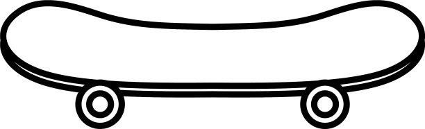 滑板运动设备孤立图标图片下载