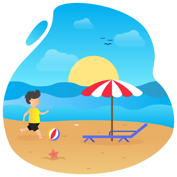 平面设计的夏天图片下载