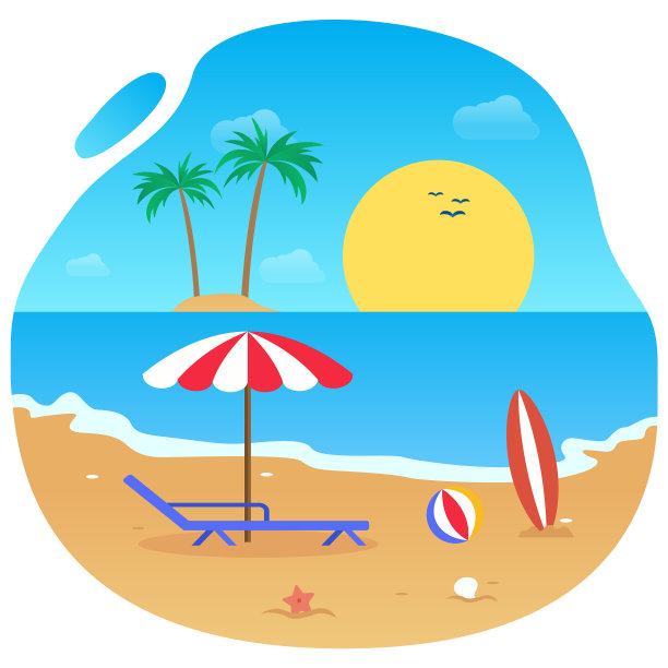 平面设计的夏天图片下载
