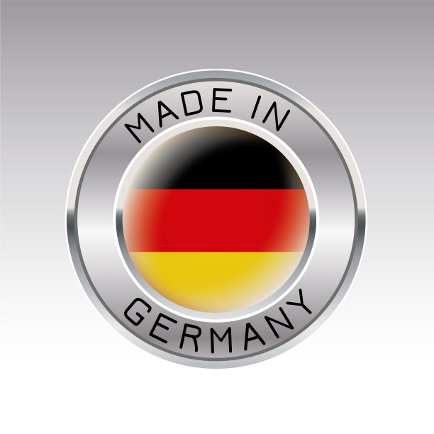 白色的德国制造质量标签图片下载