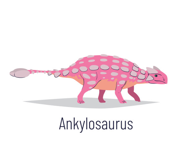 甲龙，鸟臀目恐龙，色彩斑斓图片下载