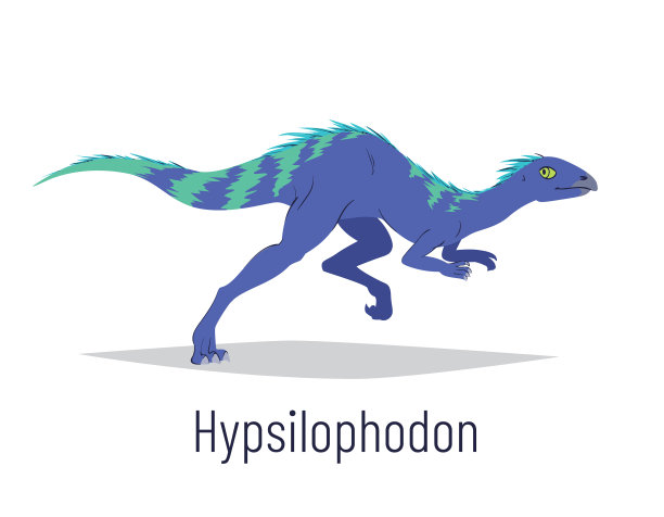 五彩缤纷的鸟臀目恐龙图片下载