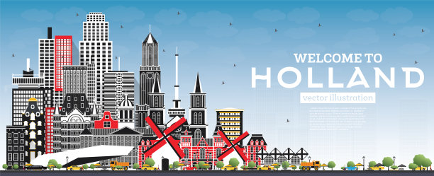 欢迎来到荷兰灰色天际线图片下载