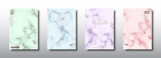 大理石与粉红色金箔纹理图片下载