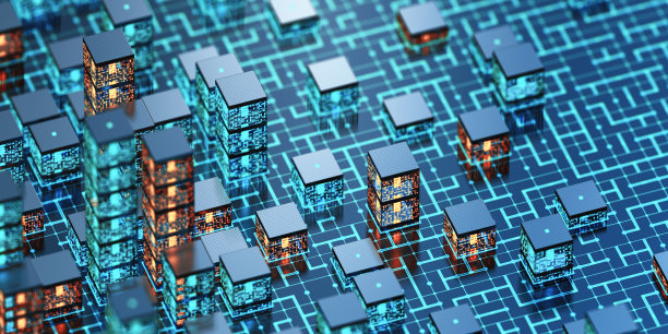 数字城市。信息块的概念图片下载