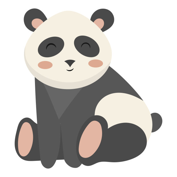 卡通熊猫一只熊猫图片下载