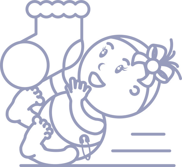 可爱的小女孩和袜子图片下载