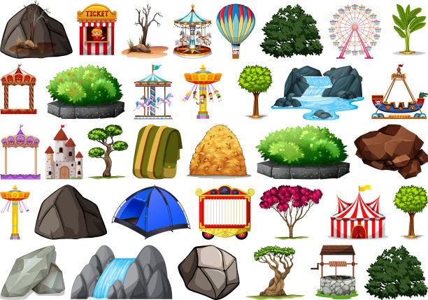 收集户外自然主题的对象和图片下载