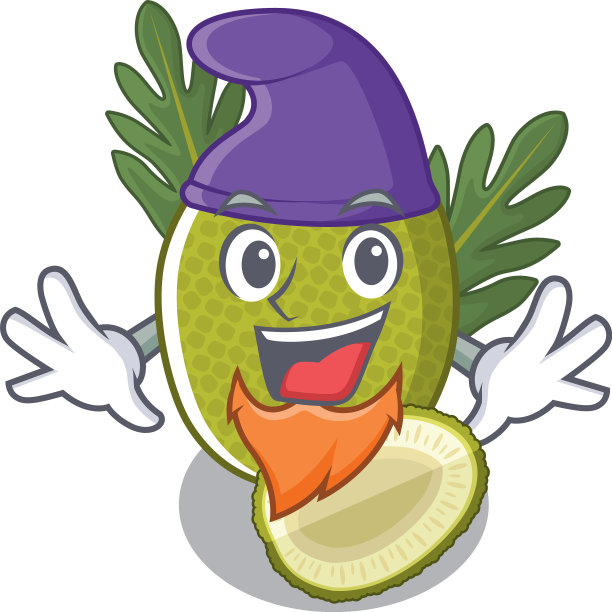 精灵油炸面包果装在卡通碗里图片下载