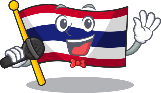 唱旗泰国卡通人物储存图片下载