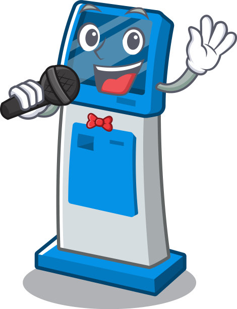 数码报刊亭中隔离的唱歌信息图片下载