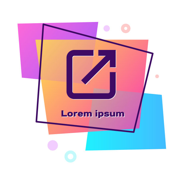 紫色打开的新窗口上孤立的白色图标图片下载