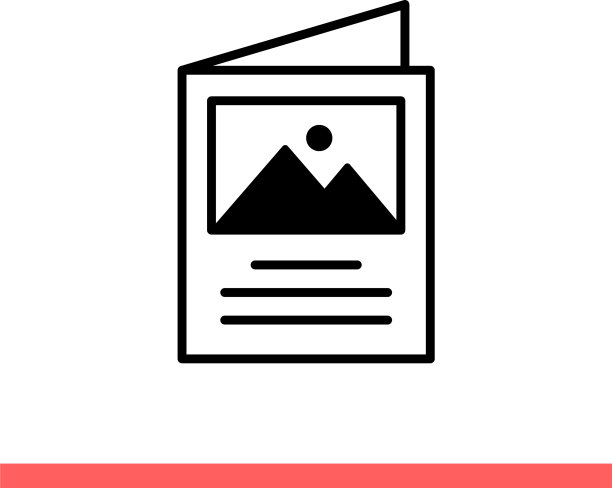 宣传册图标传单符号图片下载