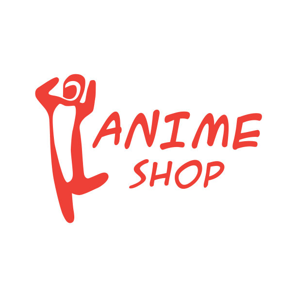标志为动漫和纪念品商店图片下载