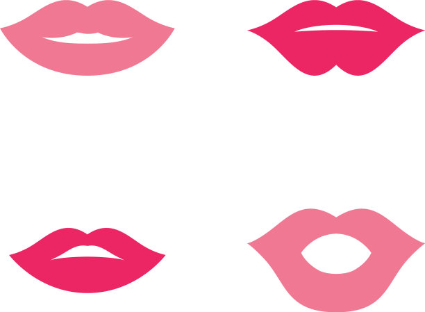 嘴角微笑红润性感女人的嘴唇图片下载