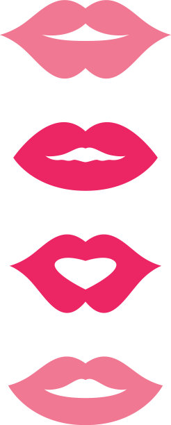 嘴角微笑红润性感女人的嘴唇图片下载