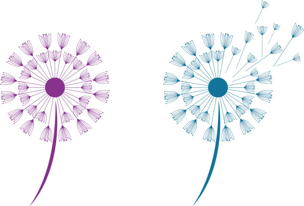 蒲公英图标设计图片下载