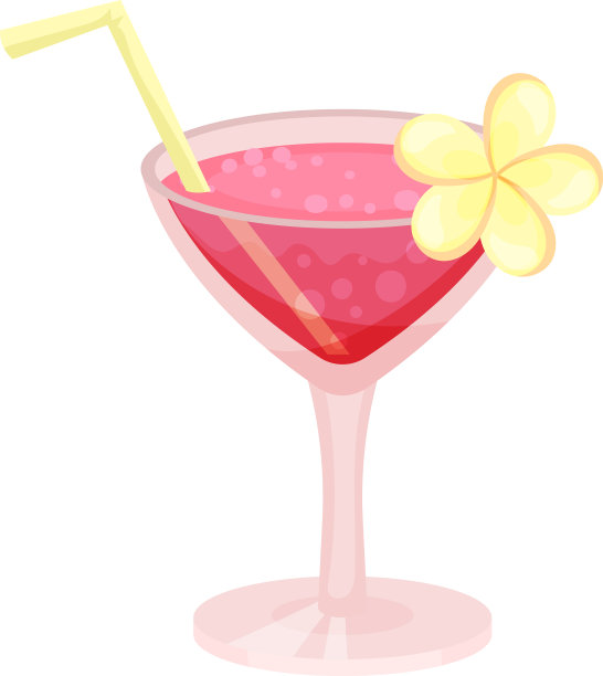 粉色鸡尾酒加白色鸡尾酒图片下载