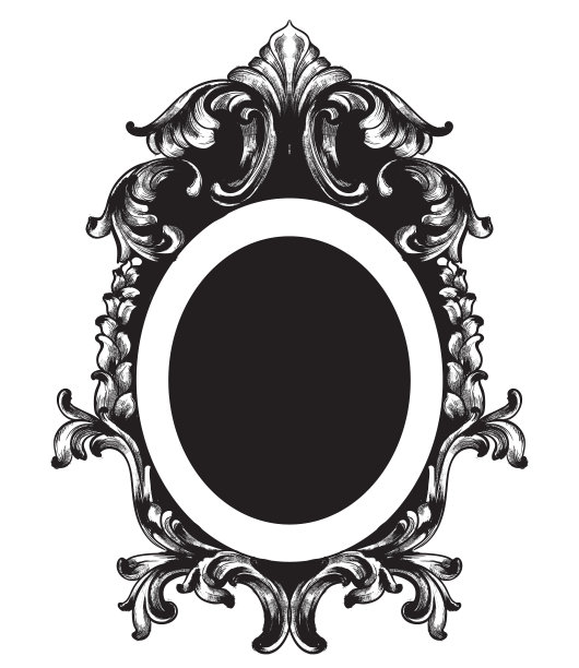 古董框线艺术经典雕刻饰品图片下载