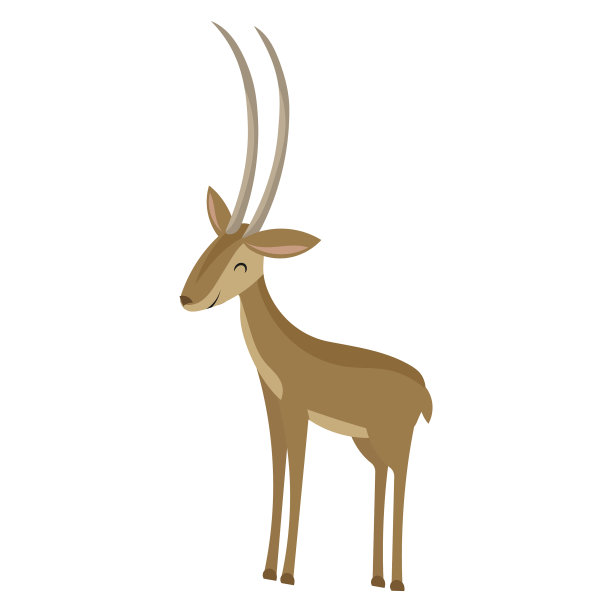 卡通羚羊可爱图片下载