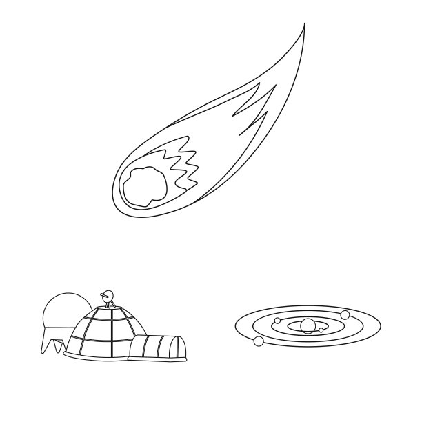 设计空间和银河图标收集图片下载