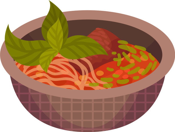 汤上有肉和面条图片下载