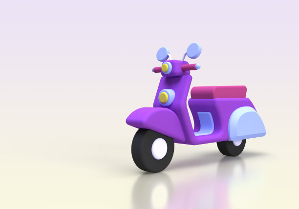 网上购物和送货与摩托车概念插图的商业想法概念背景图片下载