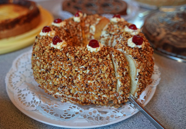 蛋糕克兰兹香肠糕点师图片下载