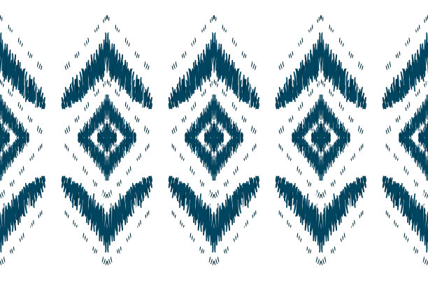 美丽的图案部落伊卡特图案。图片下载