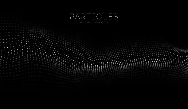 三维发光抽象数字波粒子。未来的矢量插图。住房和城市发展部的元素。技术的概念。抽象的背景图片下载