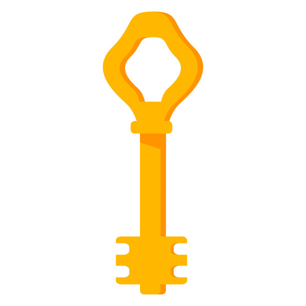 复古复古的金色老钥匙。图片下载