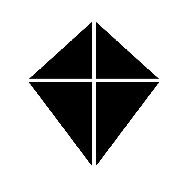 风筝图标，爱好户外活动符号，风，空气游戏矢量插图图片下载