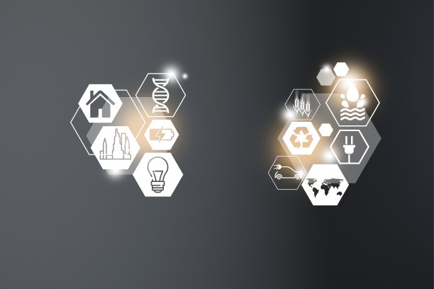 生态友好和可持续的环境理念。节电节能、能源节约。未来3D技术图片下载