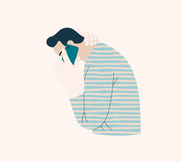 人物画像-打电话的人图片下载