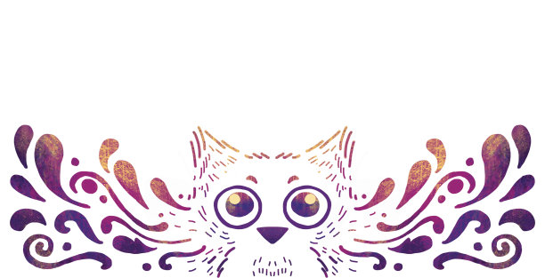 可爱的装饰画猫头鹰鸟图片下载