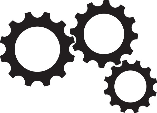 齿轮标志模板图标图片下载